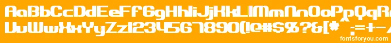 ExplorienBold Font – White Fonts on Orange Background
