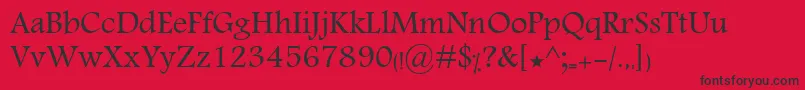 KhalaadNoora Font – Black Fonts on Red Background