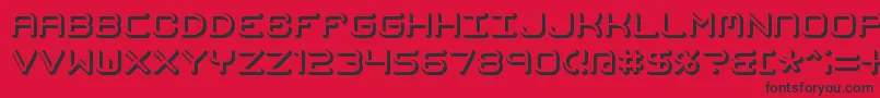 MishmashFuseBrk Font – Black Fonts on Red Background