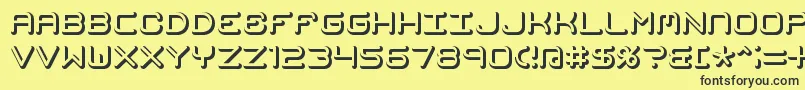 MishmashFuseBrk Font – Black Fonts on Yellow Background