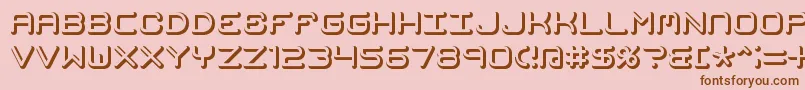 MishmashFuseBrk Font – Brown Fonts on Pink Background