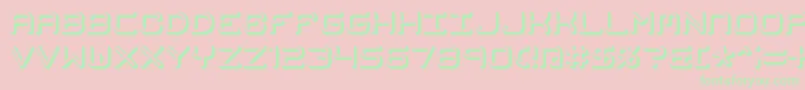 MishmashFuseBrk Font – Green Fonts on Pink Background