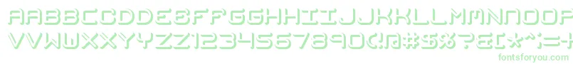 MishmashFuseBrk Font – Green Fonts on White Background