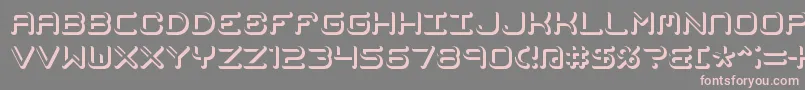 MishmashFuseBrk Font – Pink Fonts on Gray Background