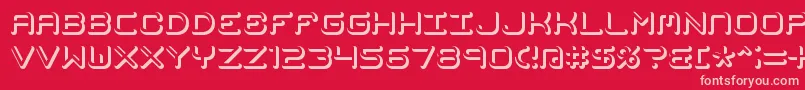 MishmashFuseBrk Font – Pink Fonts on Red Background