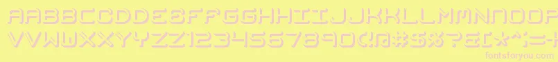 MishmashFuseBrk Font – Pink Fonts on Yellow Background