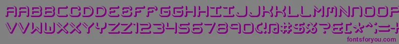 MishmashFuseBrk Font – Purple Fonts on Gray Background