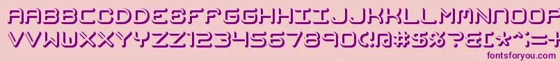 MishmashFuseBrk Font – Purple Fonts on Pink Background