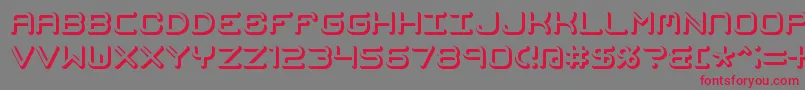 MishmashFuseBrk Font – Red Fonts on Gray Background