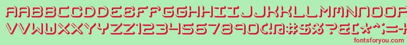 MishmashFuseBrk Font – Red Fonts on Green Background