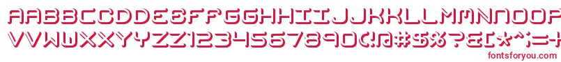 MishmashFuseBrk Font – Red Fonts on White Background