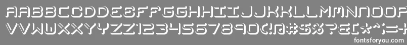 MishmashFuseBrk Font – White Fonts on Gray Background