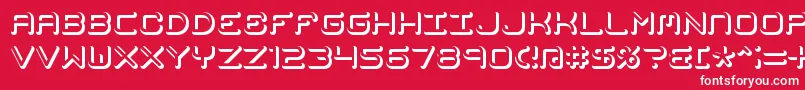 MishmashFuseBrk Font – White Fonts on Red Background
