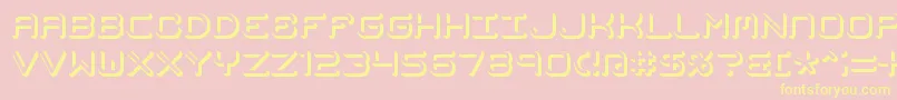 MishmashFuseBrk Font – Yellow Fonts on Pink Background