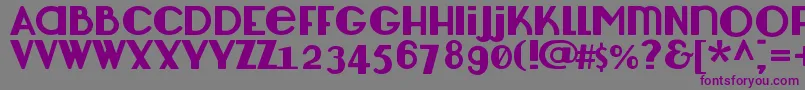 Lemondrop Font – Purple Fonts on Gray Background