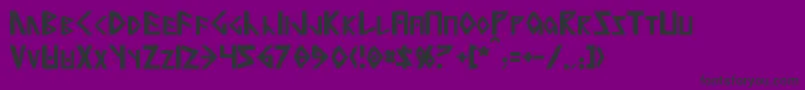 Anglorunic Font – Black Fonts on Purple Background