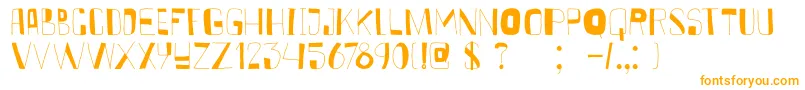 DkKurkuma Font – Orange Fonts on White Background