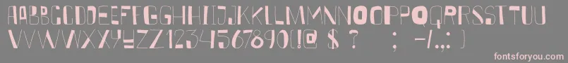 DkKurkuma Font – Pink Fonts on Gray Background