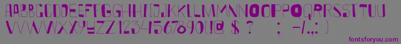 DkKurkuma Font – Purple Fonts on Gray Background