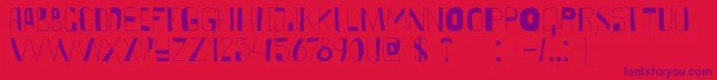 DkKurkuma Font – Purple Fonts on Red Background