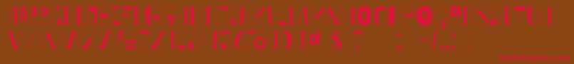 DkKurkuma Font – Red Fonts on Brown Background