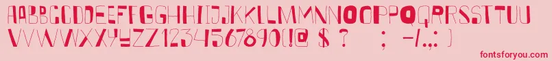 DkKurkuma Font – Red Fonts on Pink Background