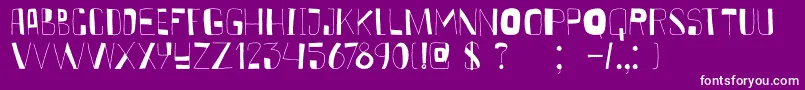 DkKurkuma Font – White Fonts on Purple Background