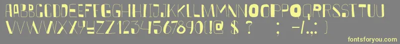 DkKurkuma Font – Yellow Fonts on Gray Background