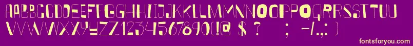 DkKurkuma Font – Yellow Fonts on Purple Background