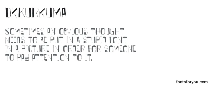 Обзор шрифта DkKurkuma
