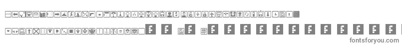 Шрифт SpaceGameIcons – серые шрифты