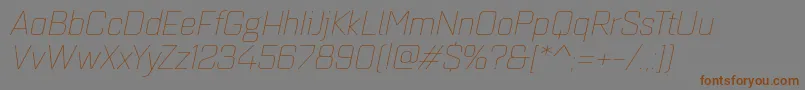 Lisätietoja Quarcaextthinitalic-fontista Quarcaextthinitalic-fontti – ruskeat fontit harmaalla taustalla