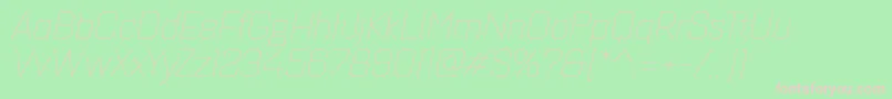 More about Quarcaextthinitalic Font Quarcaextthinitalic Font – Pink Fonts on Green Background