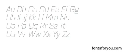 Quarcaextthinitalic Font
