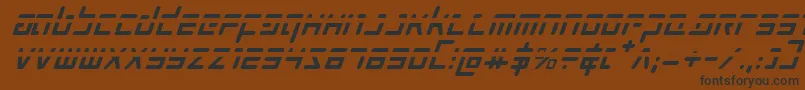 Prokofievphi Font – Black Fonts on Brown Background