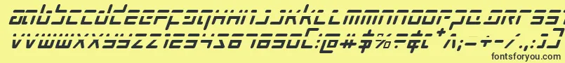 Prokofievphi Font – Black Fonts on Yellow Background