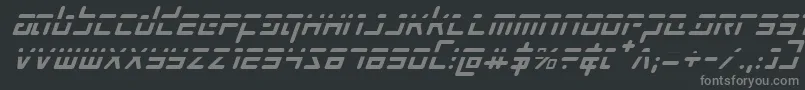 Prokofievphi Font – Gray Fonts on Black Background