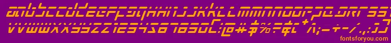Prokofievphi Font – Orange Fonts on Purple Background