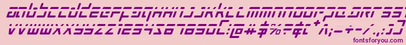 Prokofievphi Font – Purple Fonts on Pink Background