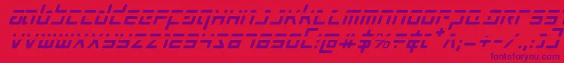 Prokofievphi Font – Purple Fonts on Red Background
