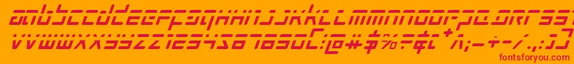 Prokofievphi Font – Red Fonts on Orange Background