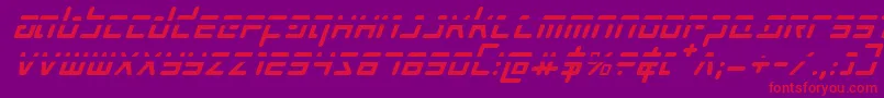 Prokofievphi Font – Red Fonts on Purple Background