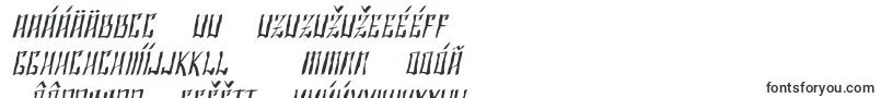 Czcionka SfShaiFontaiDistressedOblique – słowackie czcionki