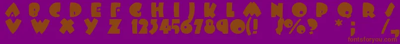 Beeswax Font – Brown Fonts on Purple Background