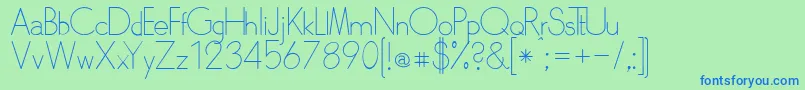 Skarpalt Font – Blue Fonts on Green Background