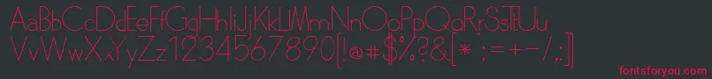 Skarpalt Font – Red Fonts on Black Background