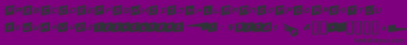 Gordon Font – Black Fonts on Purple Background