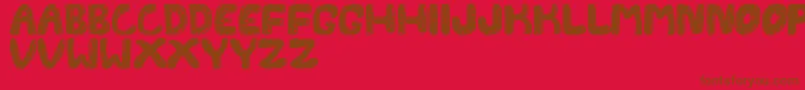 FontesdaTfb Font – Brown Fonts on Red Background