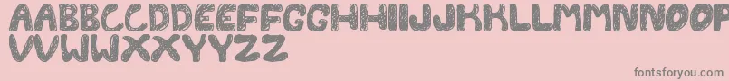 FontesdaTfb Font – Gray Fonts on Pink Background