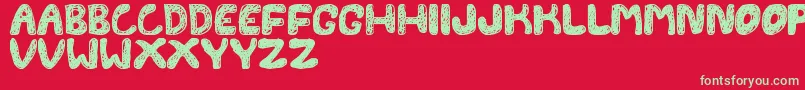 FontesdaTfb Font – Green Fonts on Red Background